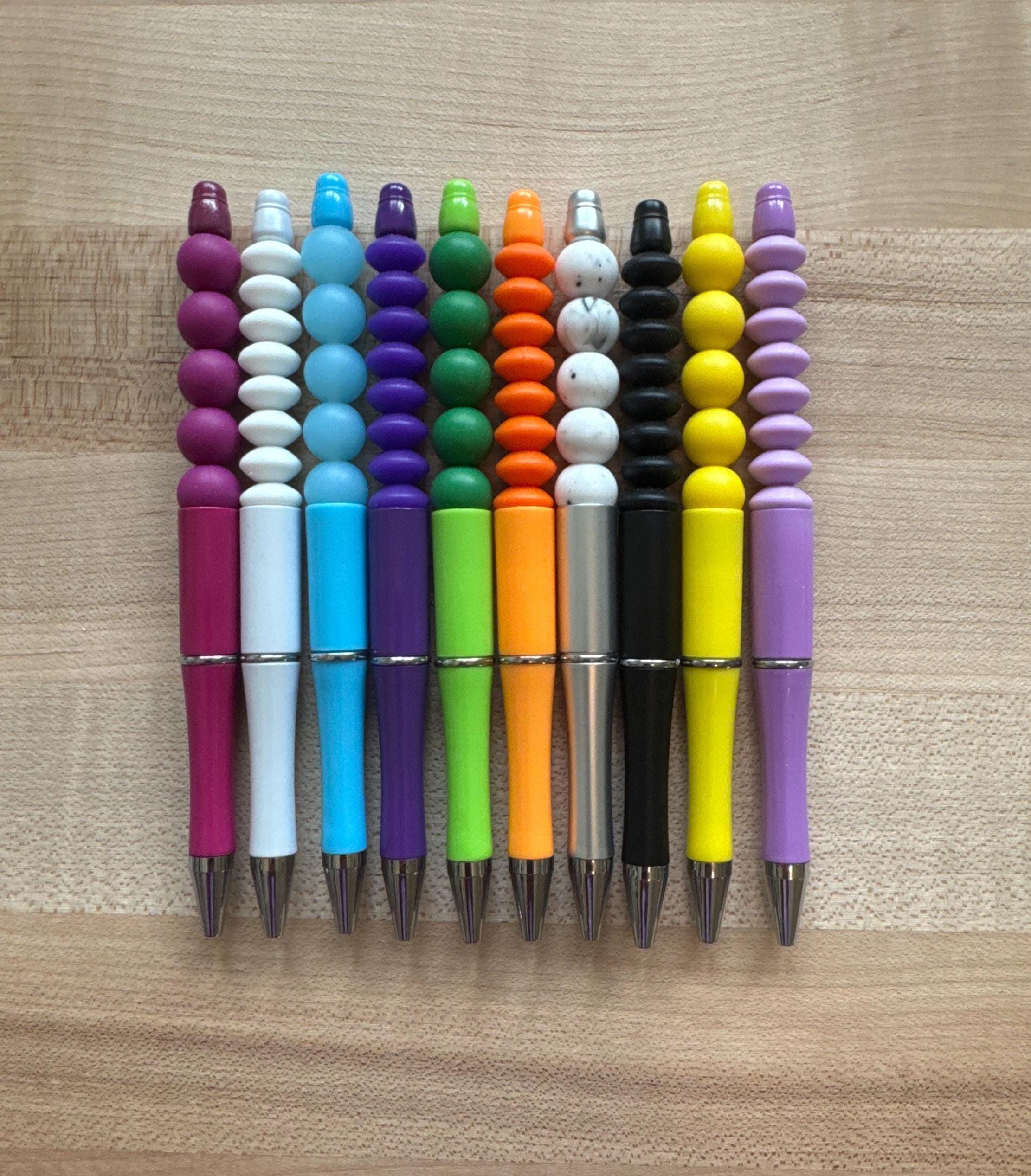 Colorful Fidget Pen Set For Teacher Appreciation, Unique Gift Pens With Silicone Beads, Fun School Supplies